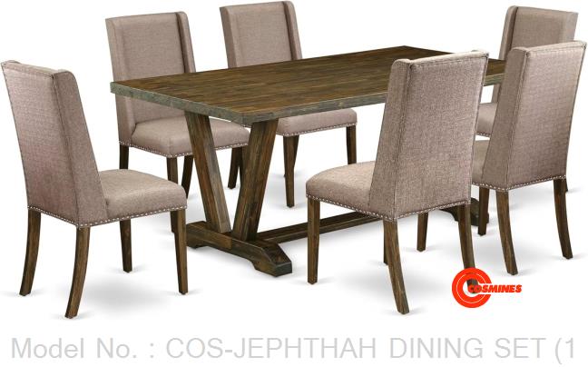 COS-JEPHTHAH DINING SET (1+6)